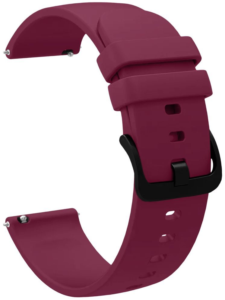     			ACM Watch Strap Silicone Belt 22mm compatible with Zebronics Zeb Hydra Smartwatch Hook Band Purple