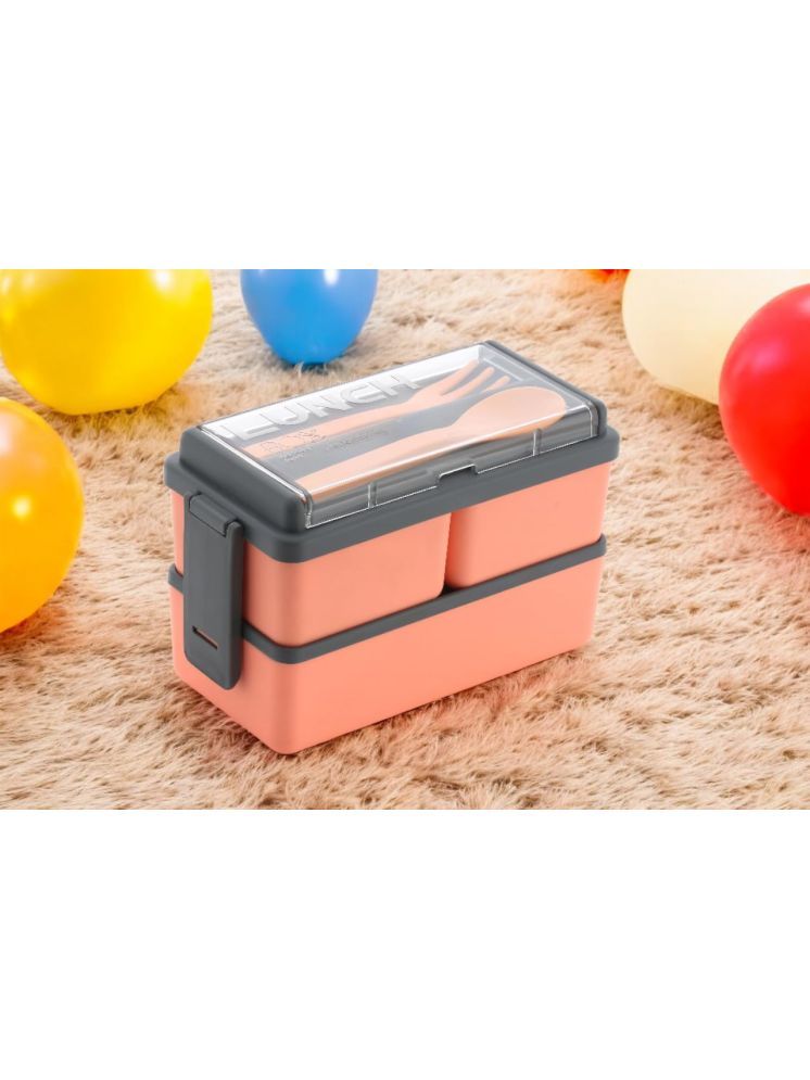     			DarkShri - Pink Plastic Lunch Box ( Pack of 1 )