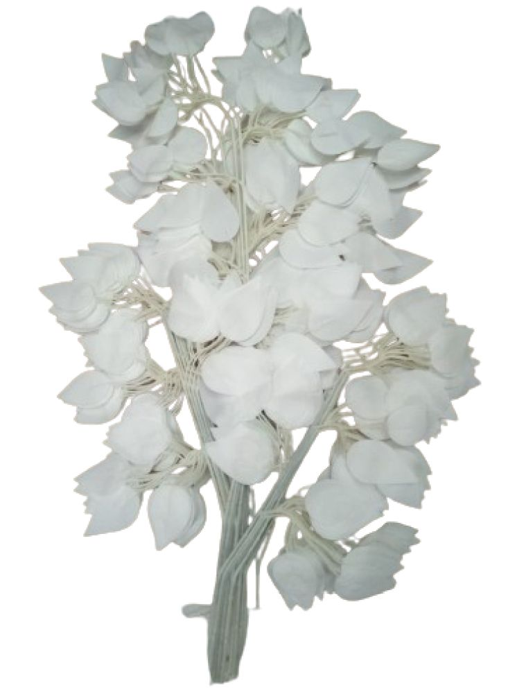     			Green plant indoor - White Wild Artificial Plants Bunch ( Pack of 12 )