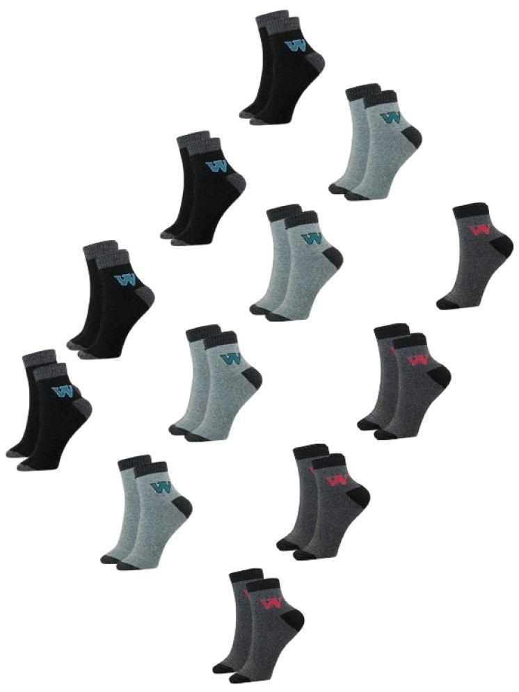     			KALRA MAGIC Pack of 12 Men's Cotton Ankle Length Socks ( Multicolor 3 )