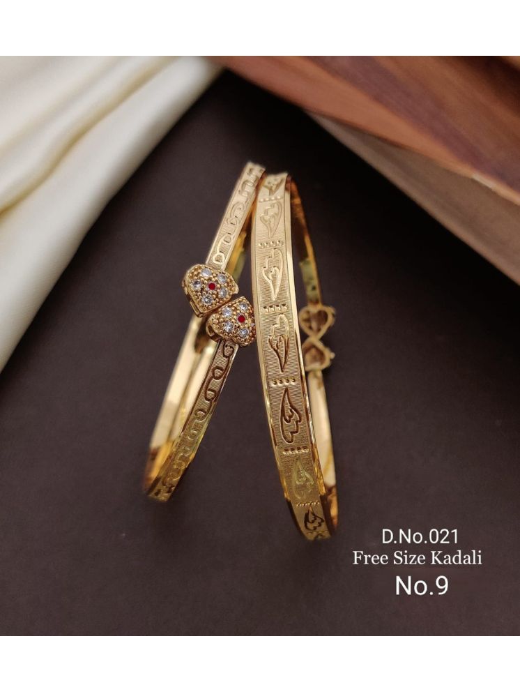     			Shivay Fashion Gold Bangle Set ( Pack of 1 )