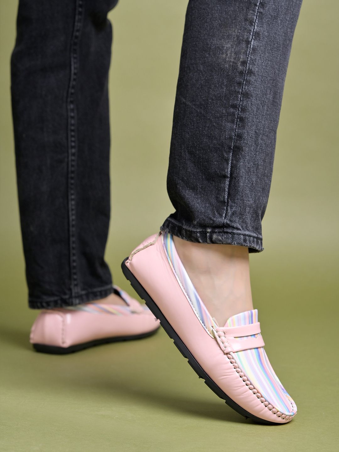     			Stylestry Pink Women's Loafers