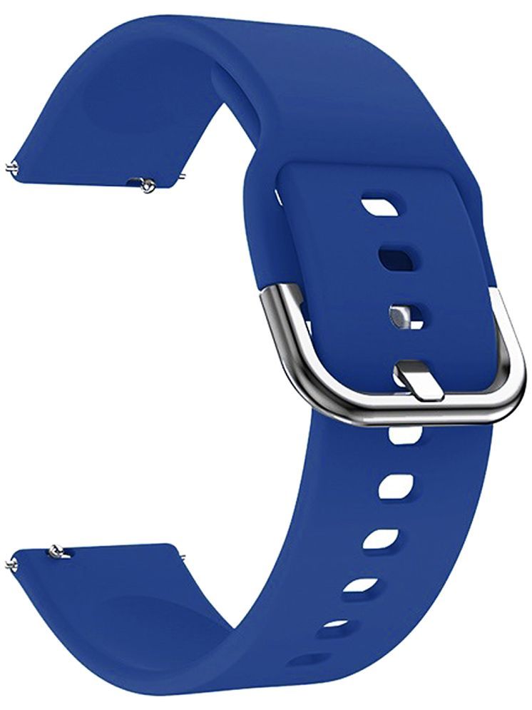     			ACM Watch Strap Silicone Belt 22mm compatible with Fastrack Revoltt Fr2 Pro Smartwatch Sports Hook Band Dark Blue