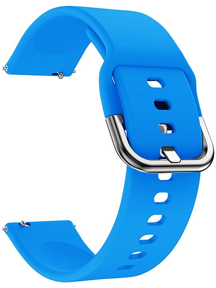     			ACM Watch Strap Silicone Belt 22mm compatible with Noise Noisefit Crew Go Smartwatch Sports Hook Band Turquoise