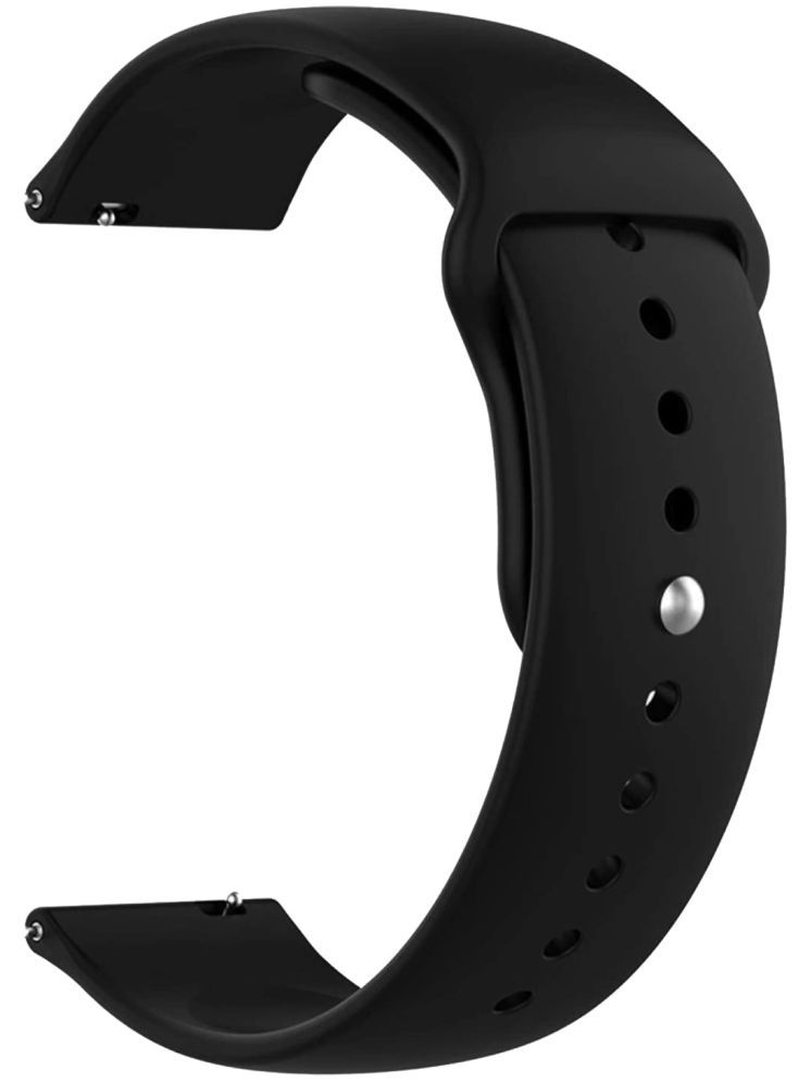     			ACM Watch Strap Silicone Belt 22mm compatible with Boat Ultima Regal Smartwatch Sports Band Black