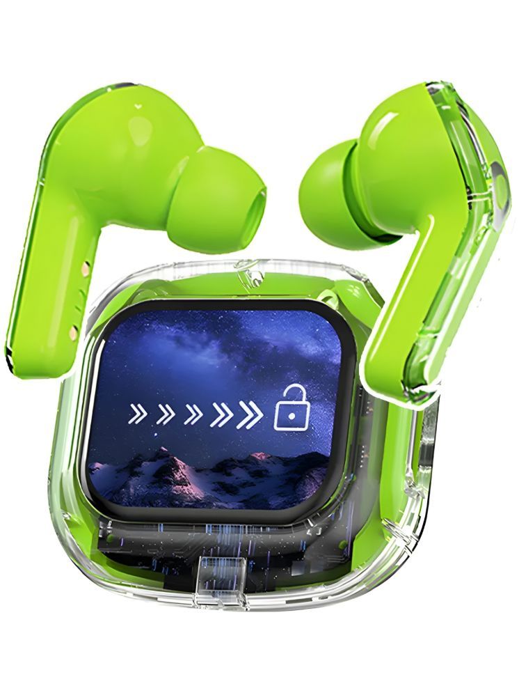     			COREGENIX AIRMAXX Touch ANC Bluetooth True Wireless (TWS) In Ear 30 Hours Playback Low Latency,Powerfull bass IPX5(Splash & Sweat Proof) Green