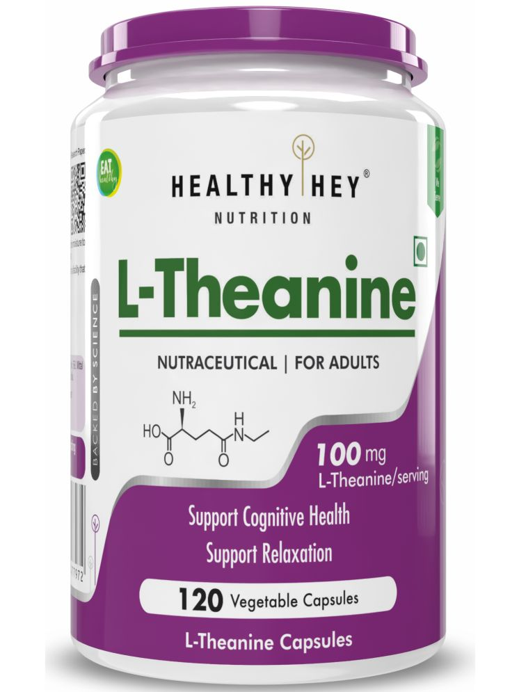     			HEALTHYHEY NUTRITION L-Theanine 120 Vegetarian Capsules 100 mg