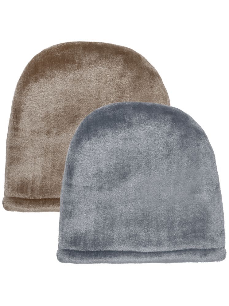     			Klotthe Pack of 2 Fleece Men's Cap ( Multicolor )