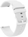 ACM Watch Strap Silicone Belt 22mm compatible with Fastrack Radiant Fx4 Smartwatch Color Hook Band White