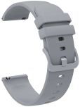 ACM Watch Strap Silicone Belt 22mm compatible with Fastrack Limitless Fs2 Plus Smartwatch Color Hook Band Grey