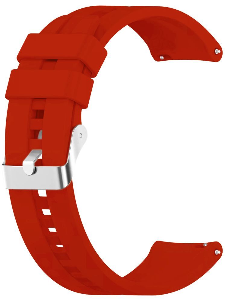     			ACM Watch Strap Silicone Belt 22mm compatible with Noise Noisefit Javelin Smartwatch Classic Band Red