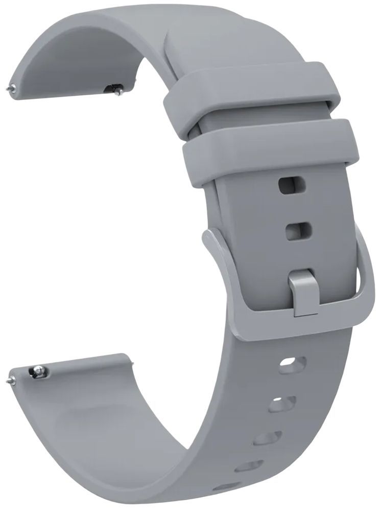     			ACM Watch Strap Silicone Belt 22mm compatible with Boat Wave Astra 3 Smartwatch Color Hook Band Grey