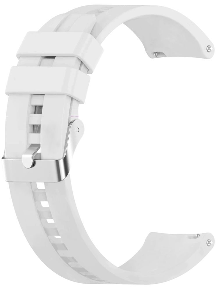     			ACM Watch Strap Silicone Belt 22mm compatible with Noise Colorfit Pulse 4 Max Smartwatch Classic Band White