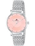 Crestello Silver Metal Analog Womens Watch