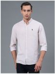 Red Tape 100% Cotton Regular Fit Solids Full Sleeves Men's Casual Shirt - Beige ( Pack of 1 )