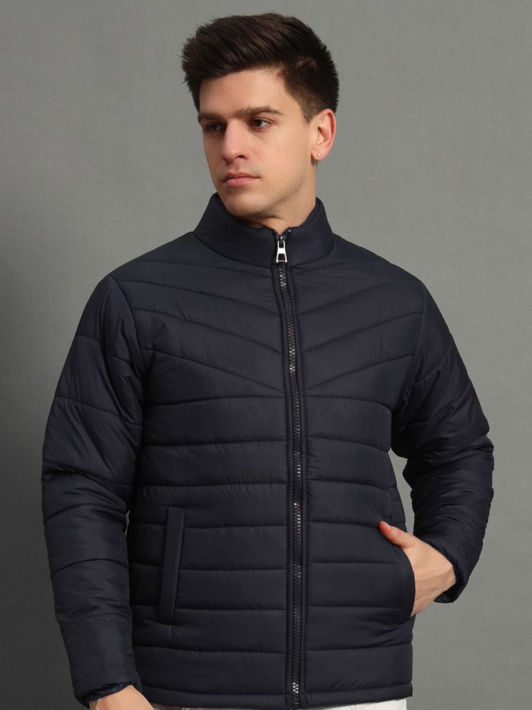     			GET GOLF Polyester Men's Quilted & Bomber Jacket - Navy ( Pack of 1 )