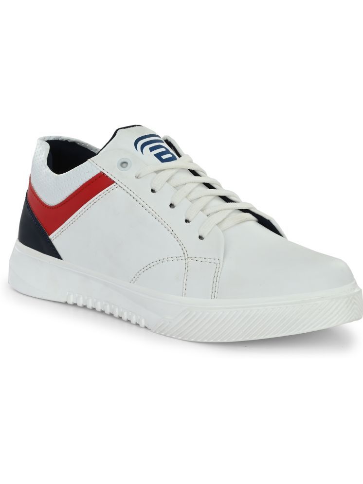     			Bucik White Men's Lifestyle Shoes