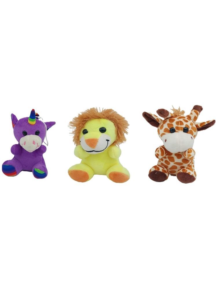     			Natkhat  Small Size Wild Animal Set Of 3-Multi color Animal