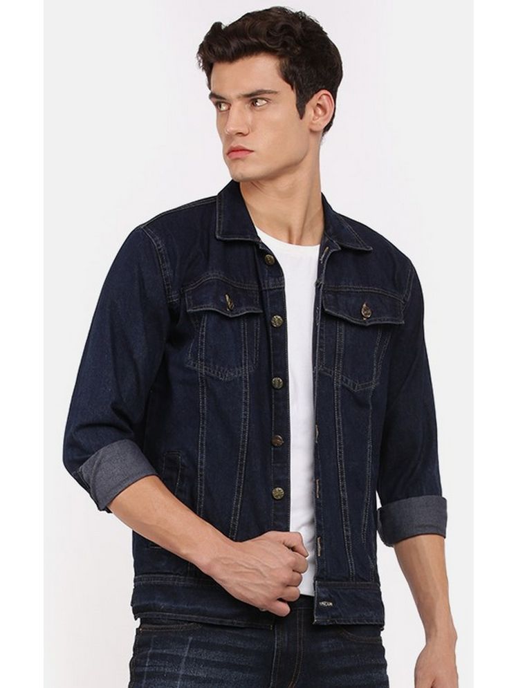     			VOGATI Denim Men's Denim Jacket - Navy ( Pack of 1 )