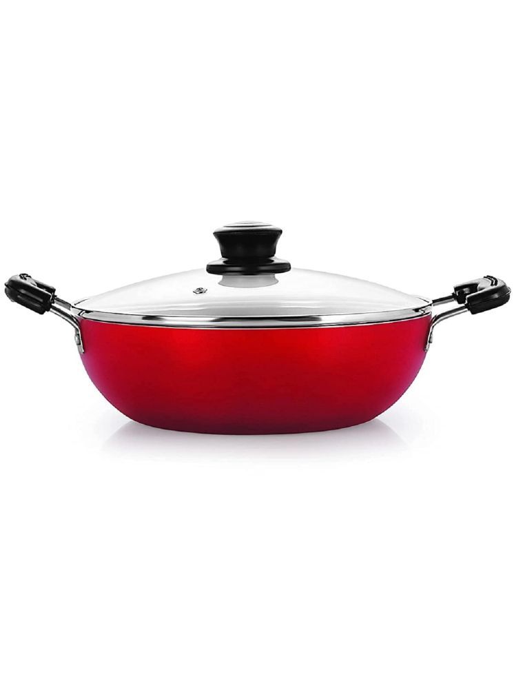     			Dynore Kadhai Non-Stick Aluminium Deep Kadhai Induction Bottom Bakelite Handle 3 Thickness mm 24 cm Diameter ( 2.5 L )