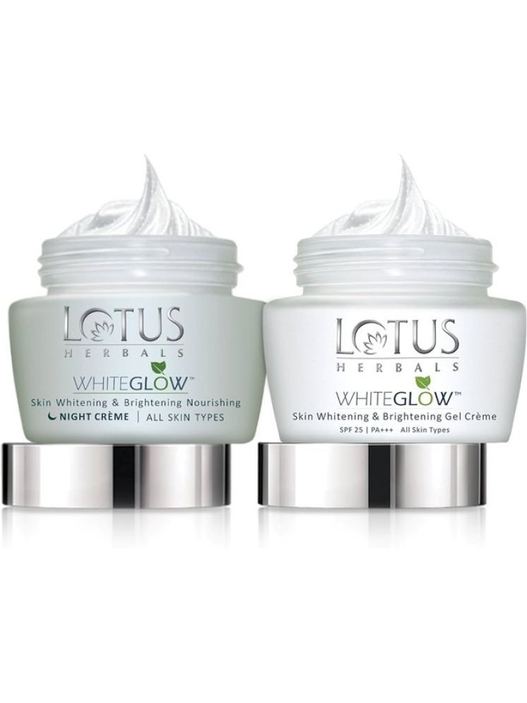     			Lotus Herbals Whiteglow Gel Cream 40g , Nourishing Night Cream 40G (Pack of 2)