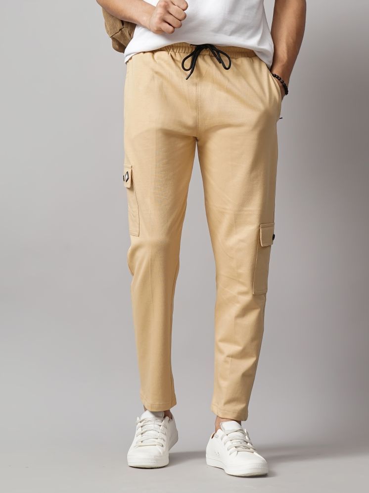     			Paul Street Slim Flat Men's Cargos - Cream ( Pack of 1 )