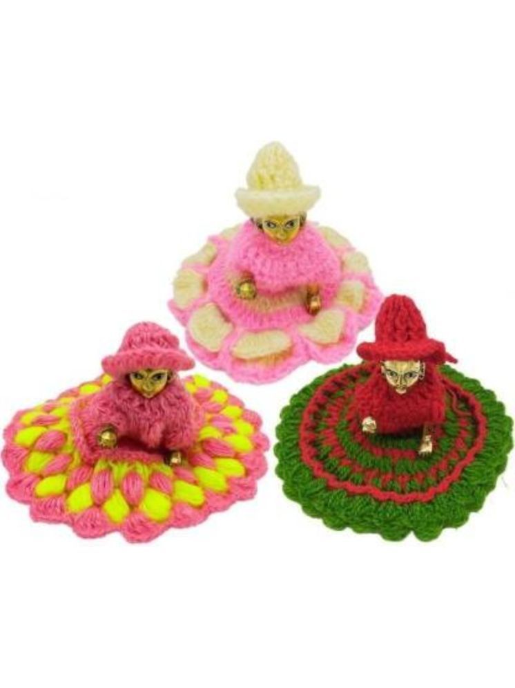     			REIRSON Laddu Gopal Multicolor Wool Dress ( Pack of 3 )