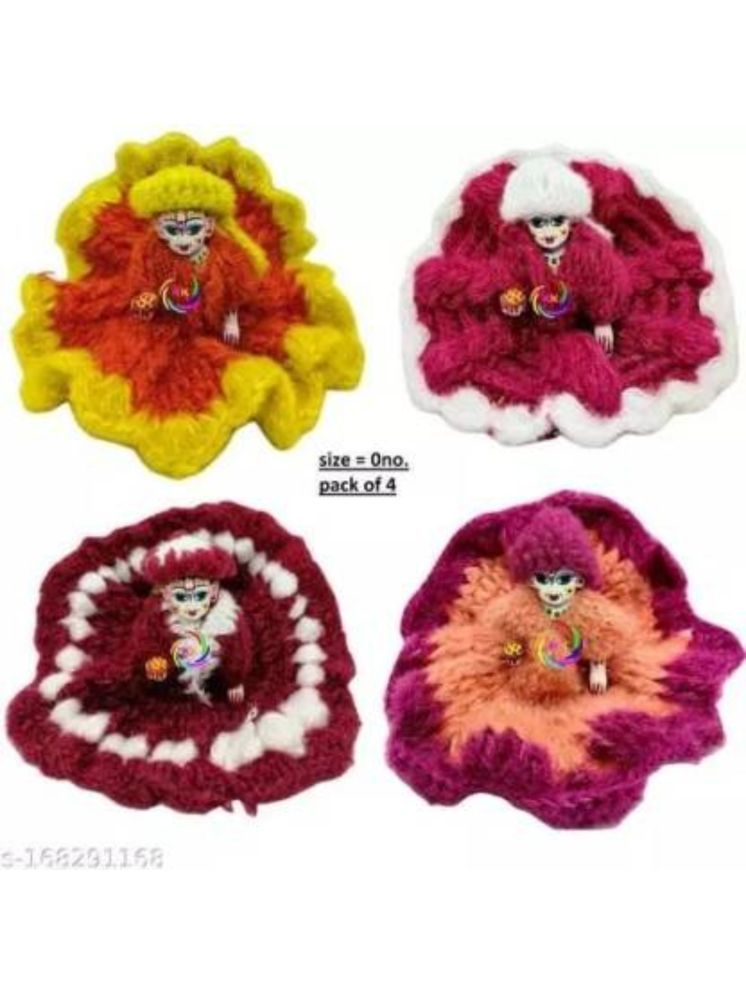     			REIRSON Laddu Gopal Multicolor Wool Dress ( Pack of 4 )