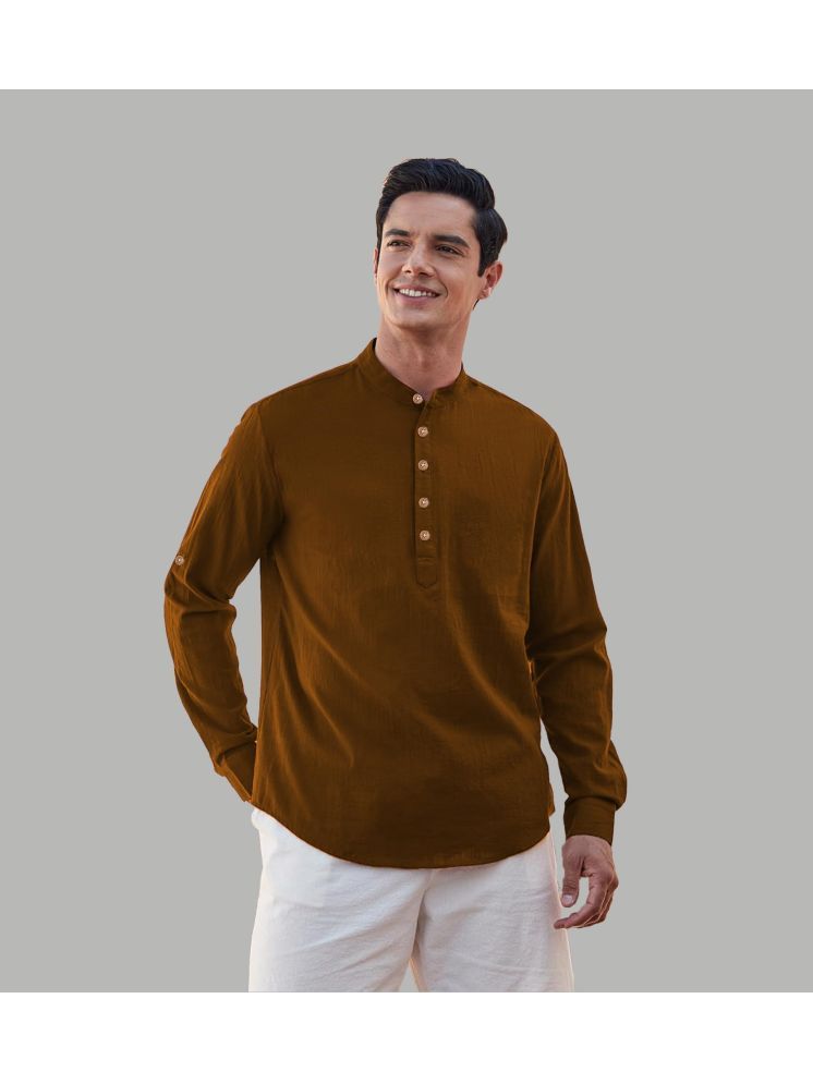     			Vida Loca Gold Cotton Blend Men's Shirt Style Kurta ( Pack of 1 )