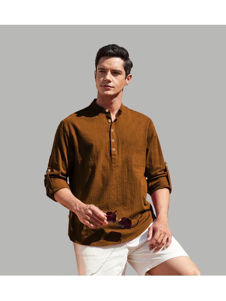     			Vida Loca Gold Cotton Blend Men's Shirt Style Kurta ( Pack of 1 )