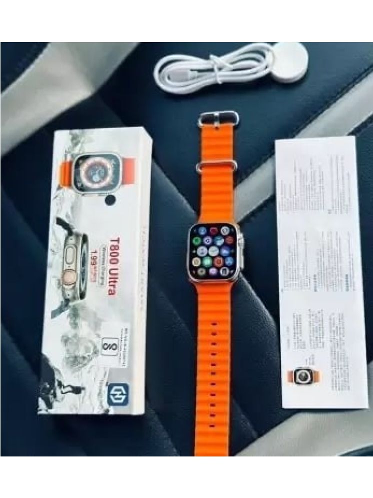     			NICEBUDS AMOLED BT Calling Rubber Upto 1-2 days Smart Watch Orange