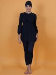 N-Gal Polyester Black Muslim Swimwear/Burkini - Single