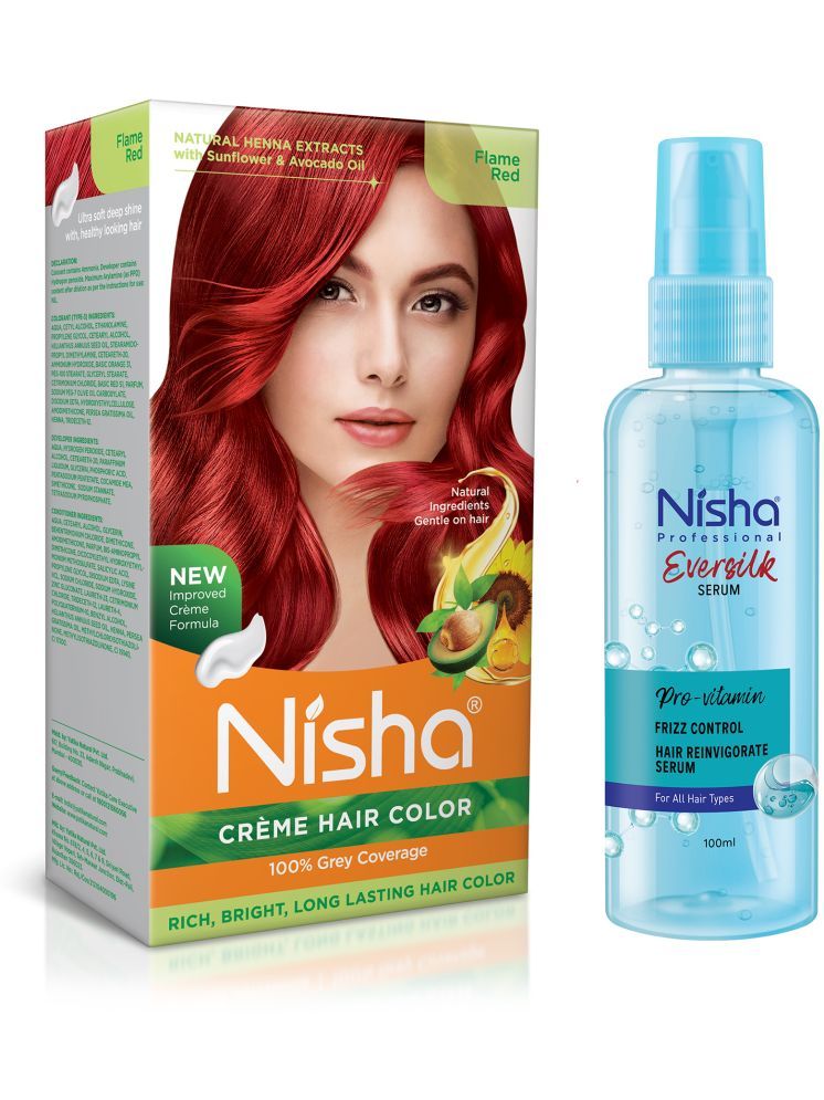     			Nisha Hair Color and Serum Paraben Free Permanent Hair Color 250 g Red