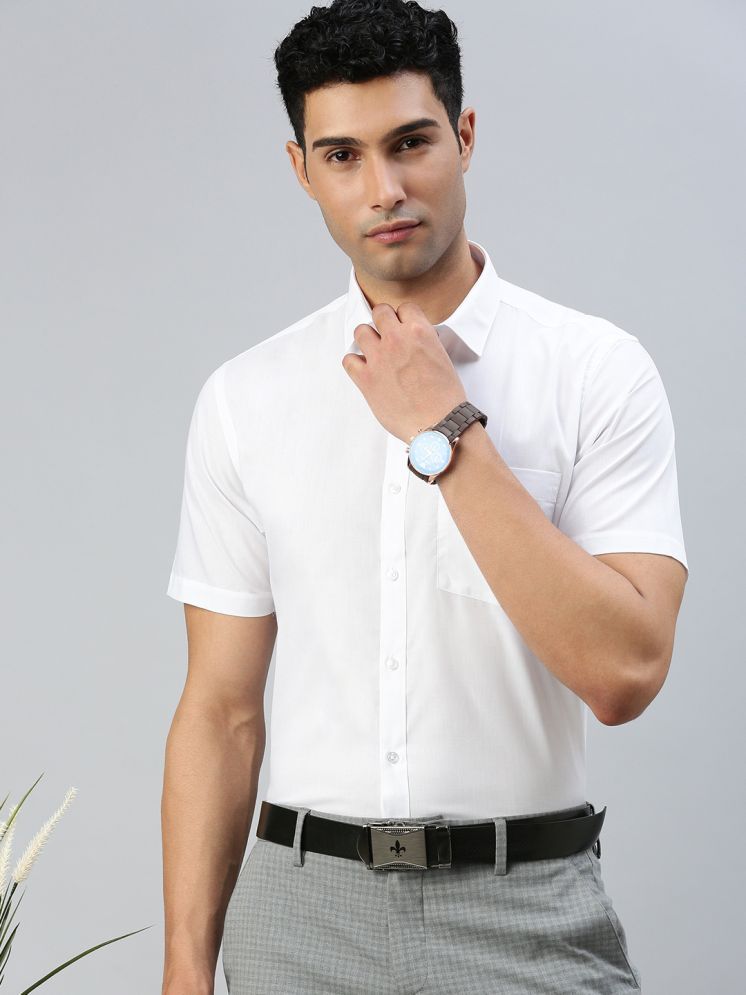     			Ramraj cotton Cotton Regular Fit Half Sleeves Men's Formal Shirt - White ( Pack of 1 )