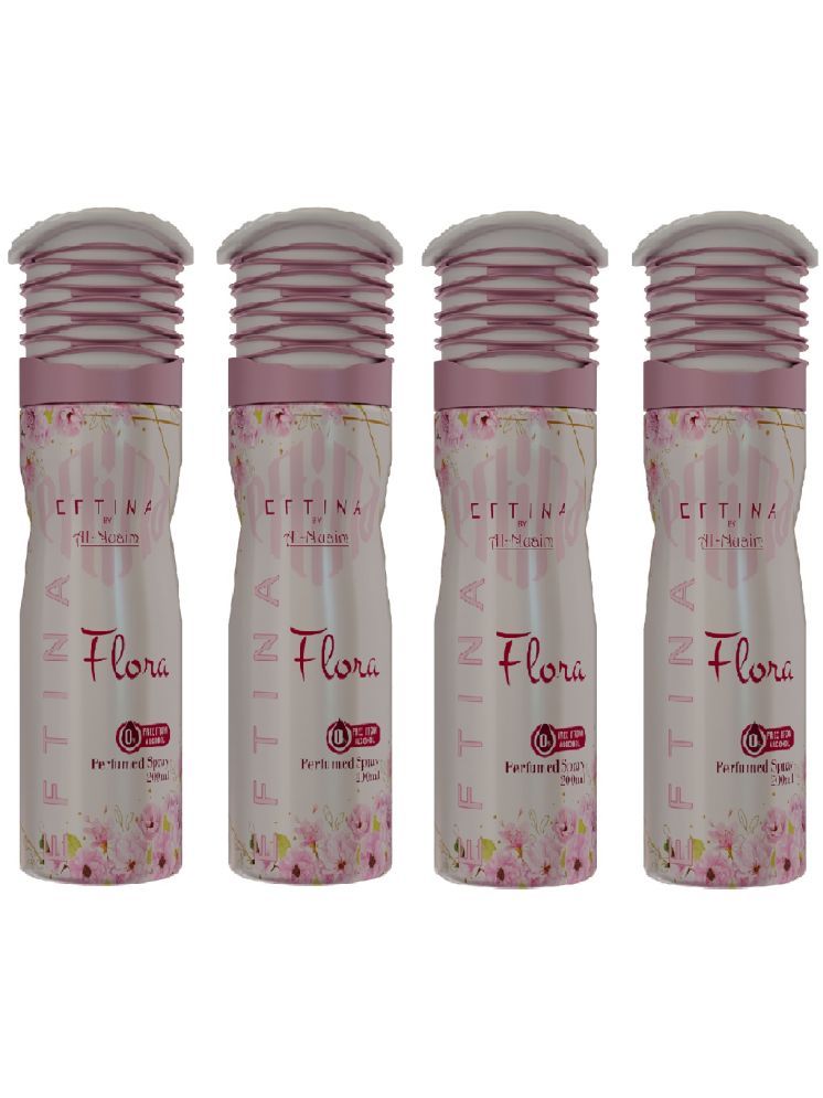     			Al-Nuaim Flora Deodorant Spray for Women 800 ml ( Pack of 4 )