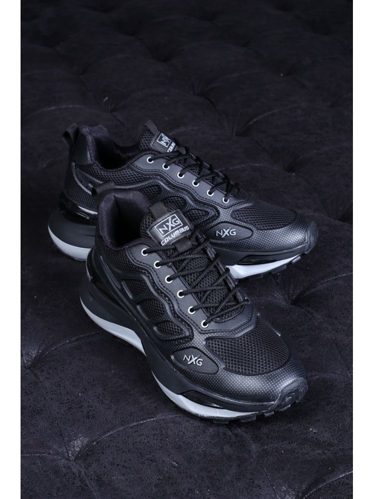     			Columbus TRAILBLAZE Black Men's Sports Running Shoes