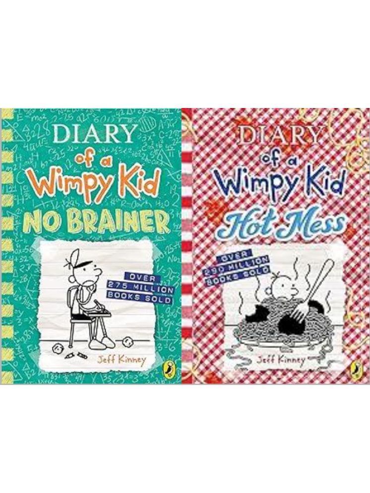     			Diary of a Wimpy Kid: Hot Mess (Book 19) + Diary of a Wimpy Kid: No Brainer (Book 18)