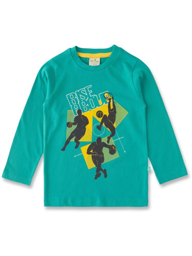     			Juscubs Pack of 1 Boys Cotton T-Shirt ( Green )