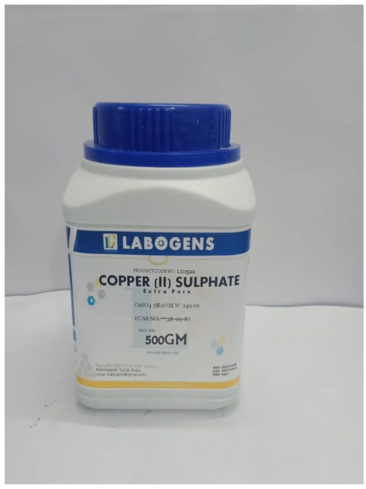     			LABOGENS  COPPER{II} SULPHATE   EXTRA PURE  500GM