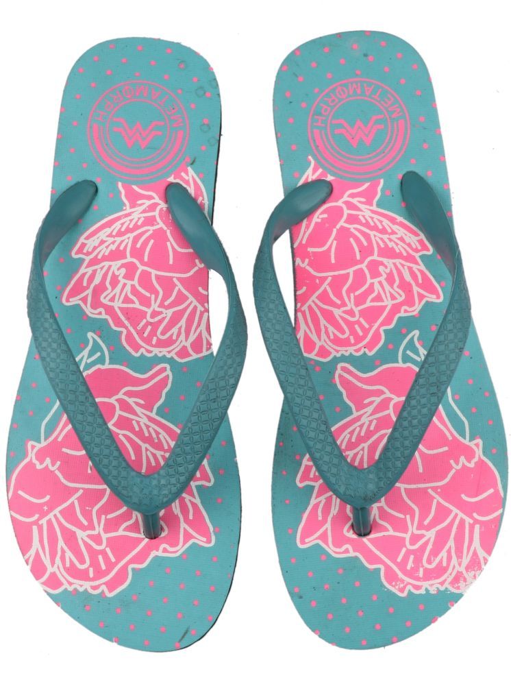     			METAMORPH X RITA Turquoise Women's Daily Slipper