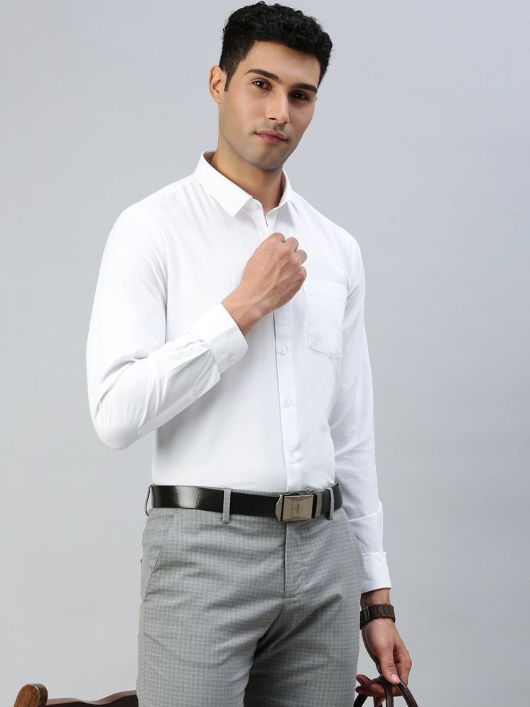     			Ramraj cotton Cotton Regular Fit Full Sleeves Men's Formal Shirt - White ( Pack of 1 )