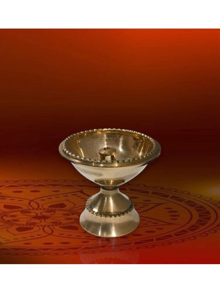     			Spherulemuster Brass Table Diya - Pack of 2