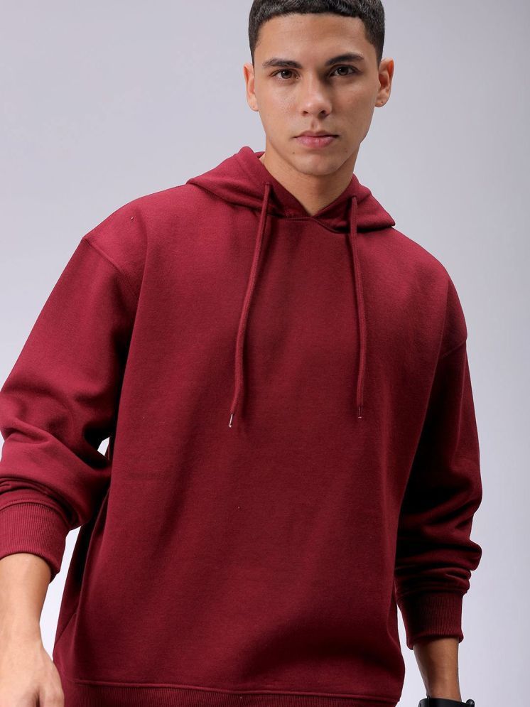     			The Indian Garage Co. Polyester Hooded Men's Sweatshirt - Red ( Pack of 1 )