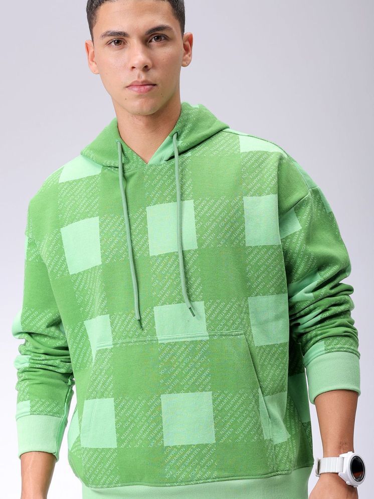     			The Indian Garage Co. Polyester Hooded Men's Sweatshirt - Green ( Pack of 1 )