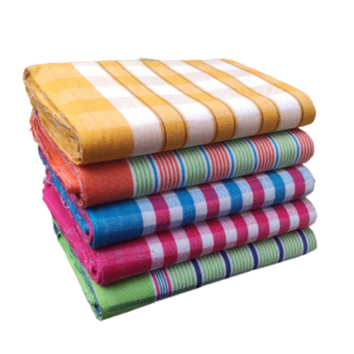     			VUNNAVA Pack of 5 Cotton 575 -GSM Bath Towel ( Multicolor )