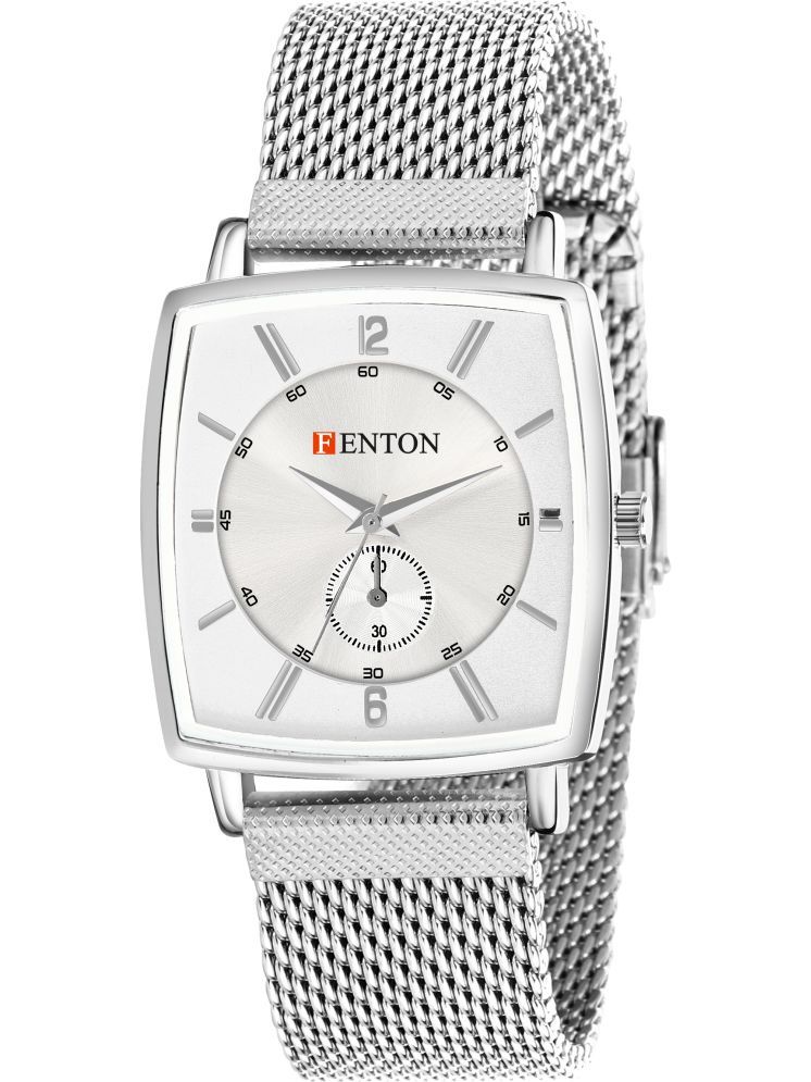     			Fenton Silver Stainless Steel Analog Men's Watch