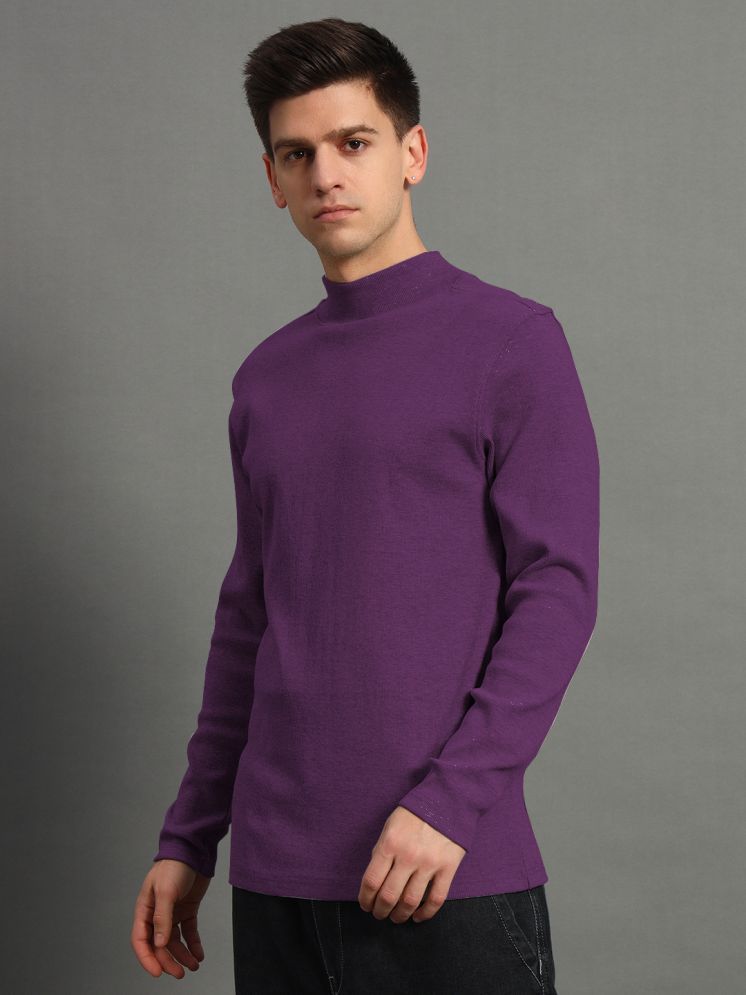     			GET GOLF Cotton High Neck Men's Sweatshirt - Purple ( Pack of 1 )