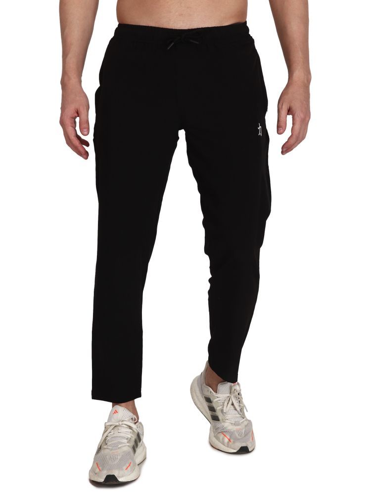     			Herculeen Black Polyester Men's Sports Trackpants ( Pack of 1 )