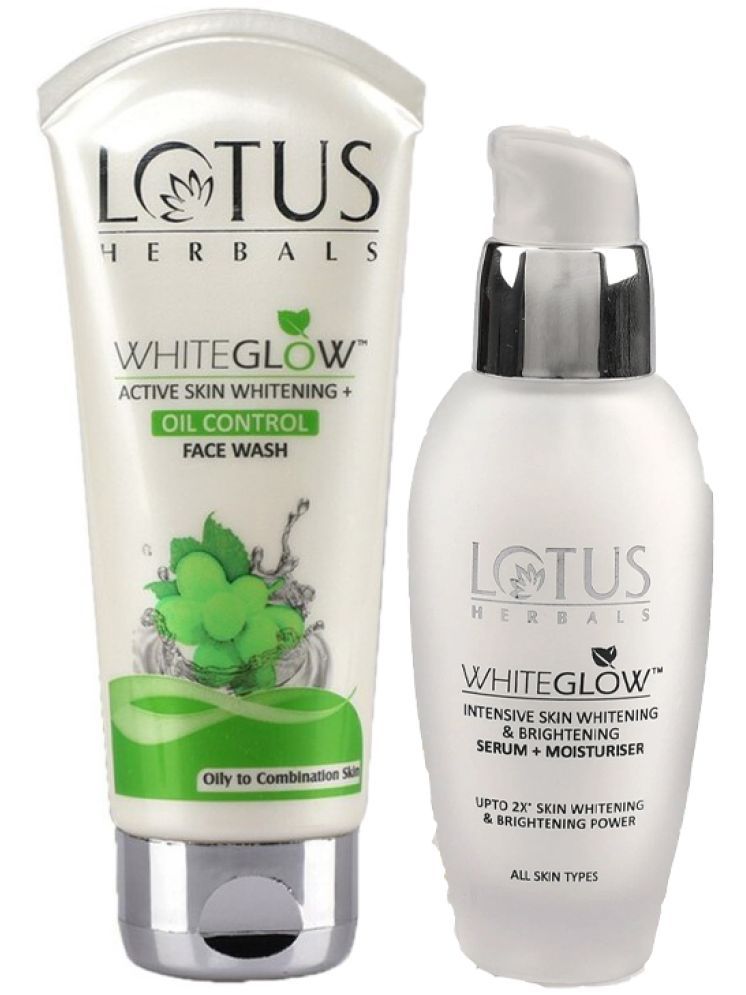     			Lotus Herbals Whiteglow Oil Control Face Wash 100g , Intensive Serum 30ml (Pack of 2)