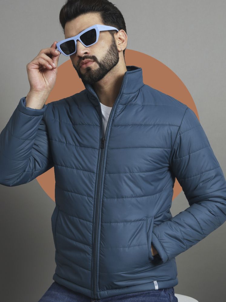     			Nuovo Polyester Blend Men's Quilted & Bomber Jacket - Indigo ( Pack of 1 )